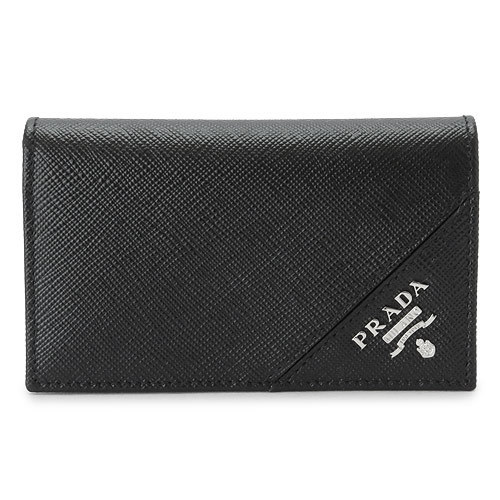 Prada Card Case Saffiano Black